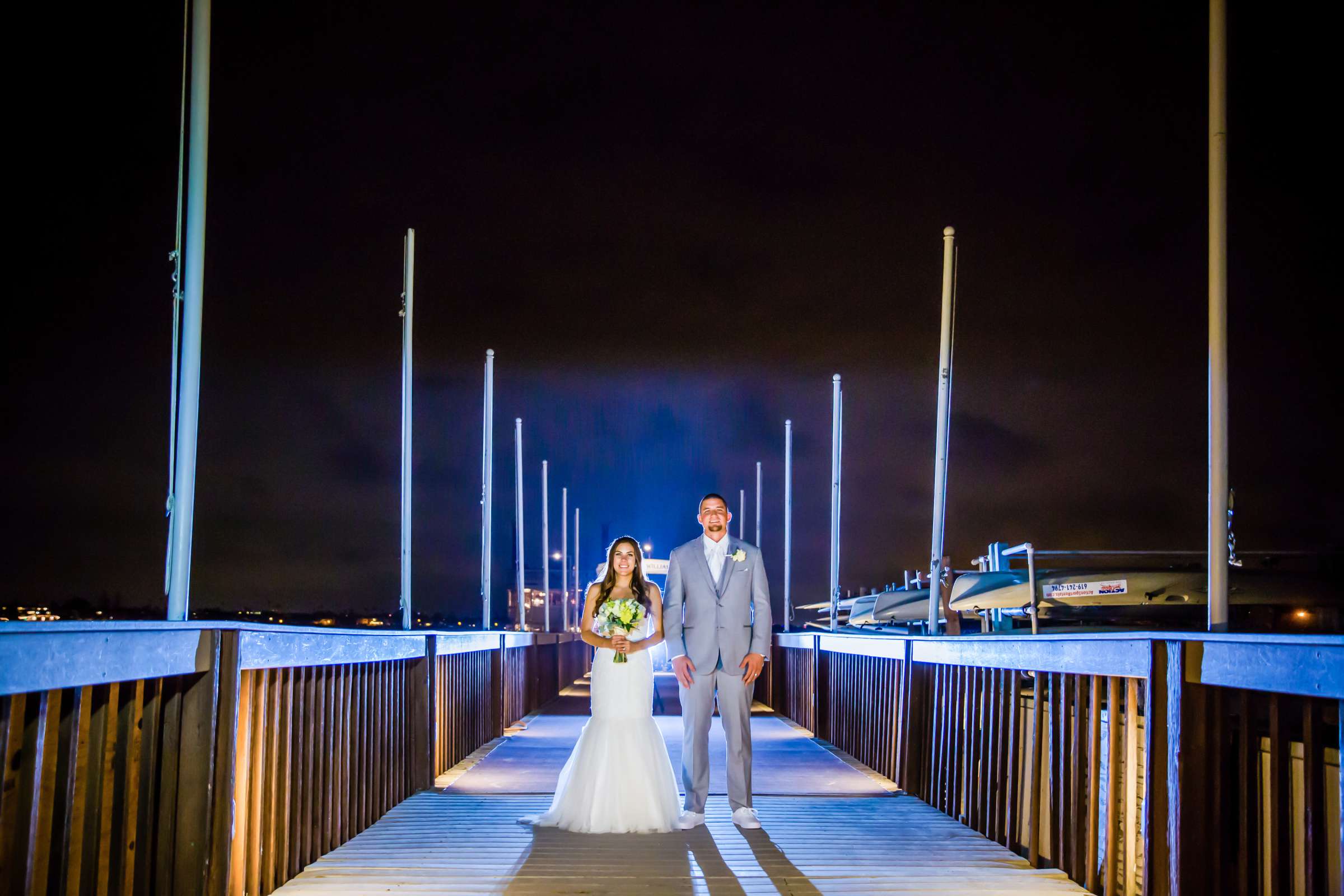 Blue colors, Stylized Portrait at Catamaran Resort Wedding coordinated by Sweetest Things Events, Lisa and Casey Wedding Photo #6 by True Photography