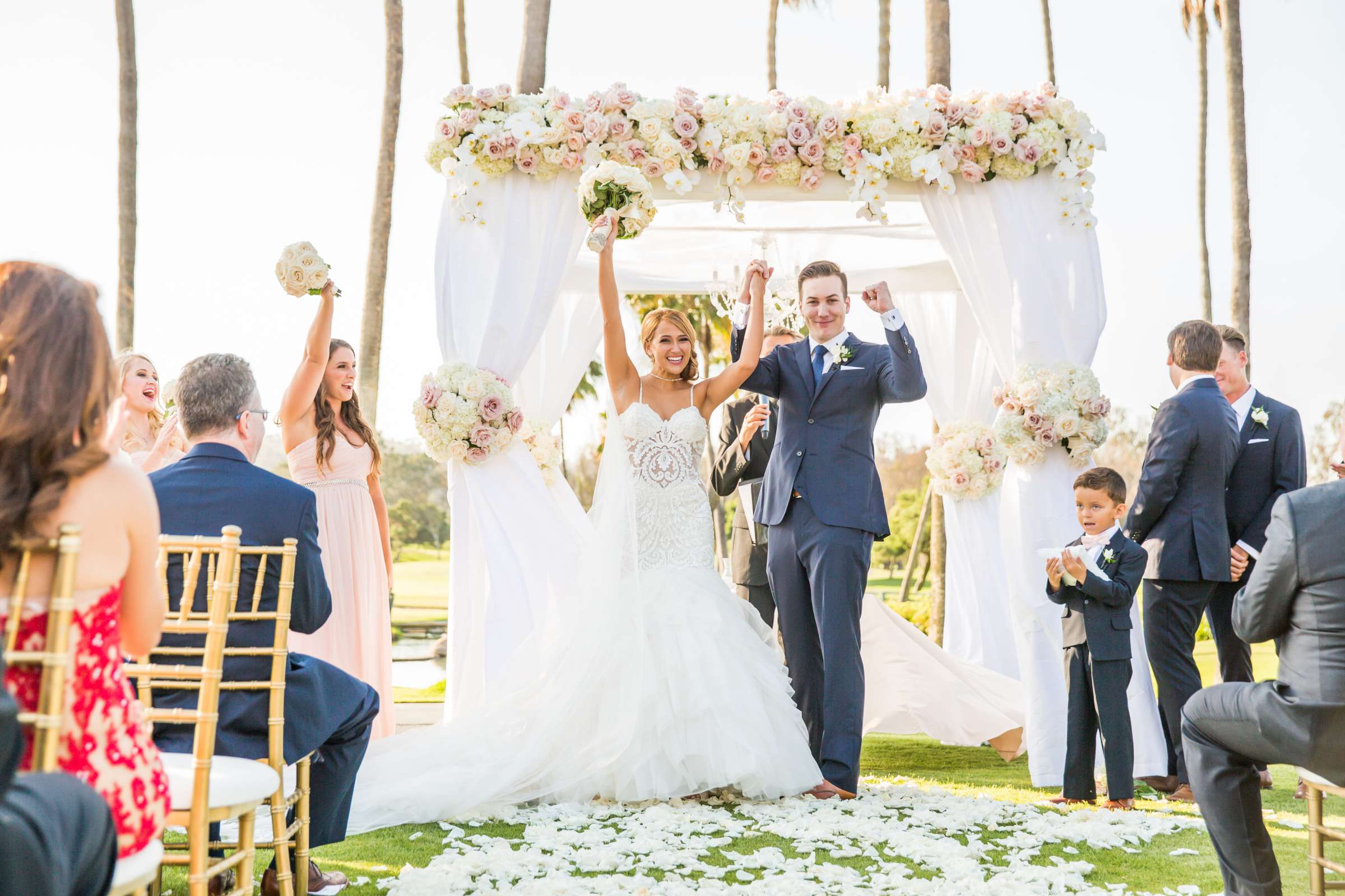 Fairbanks Ranch Country Club Wedding coordinated by Monarch Weddings, Gabriella and Kyle Wedding Photo #95 by True Photography