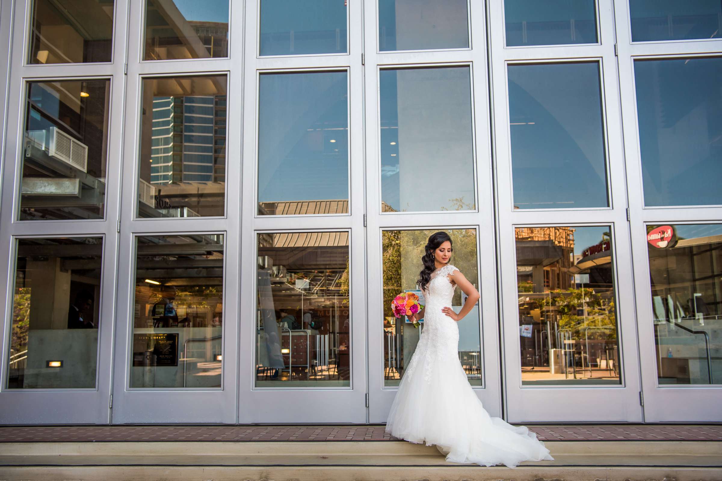 San Diego Central Library Wedding, Stephanie and Omar Wedding Photo #6 by True Photography