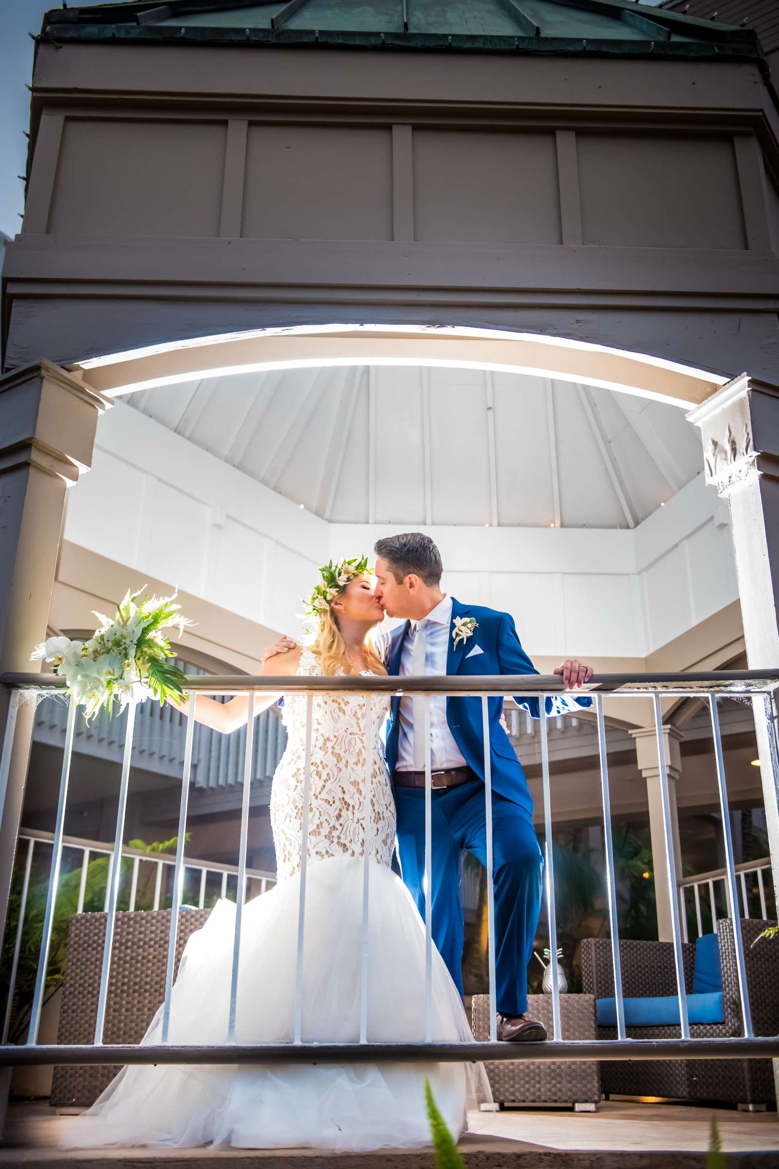 Night Shot at Coronado Island Marriott Resort & Spa Wedding coordinated by Bluestocking Weddings & Events, Ashleigh and Christopher Wedding Photo #87 by True Photography