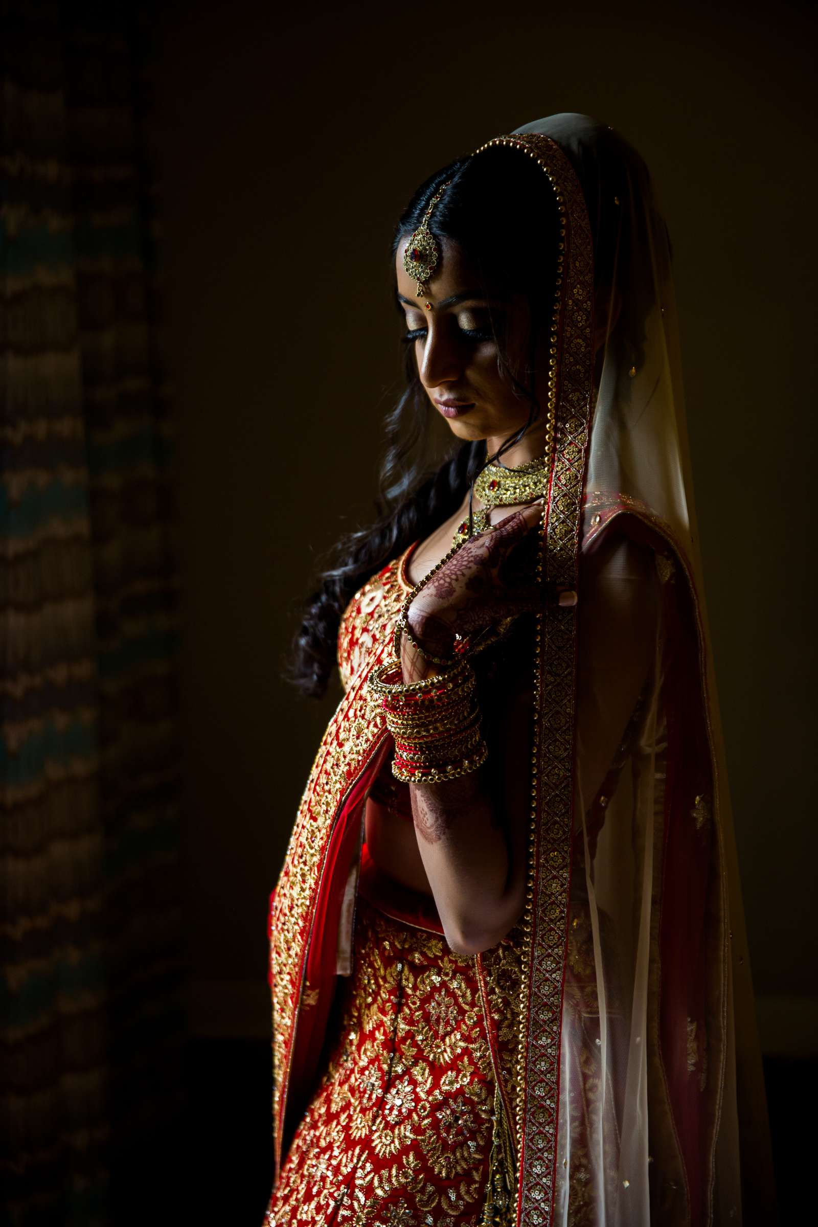 Bride at The Westin Carlsbad Resort and Spa Wedding coordinated by Shilpa Patel Events, Ami and Amit Wedding Photo #6 by True Photography