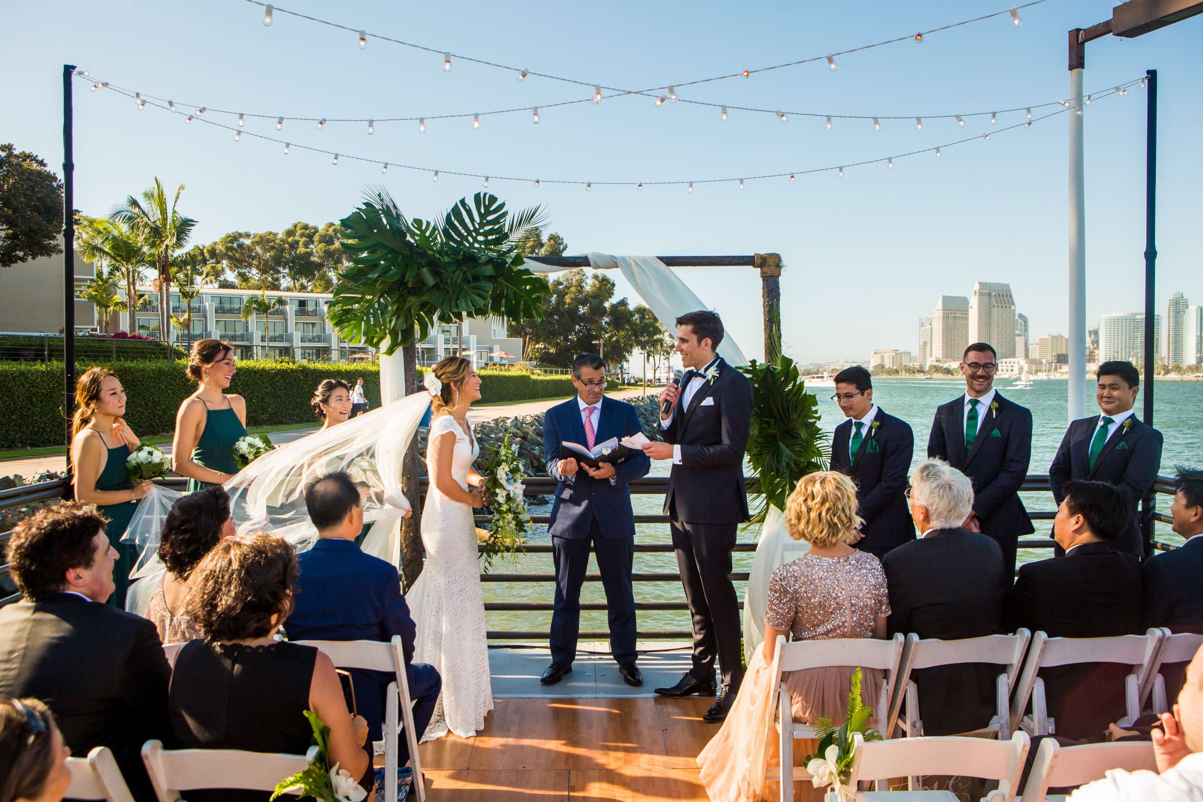 Coronado Island Marriott Resort & Spa Wedding coordinated by April Anderson, Hee won and Bjorn Wedding Photo #60 by True Photography