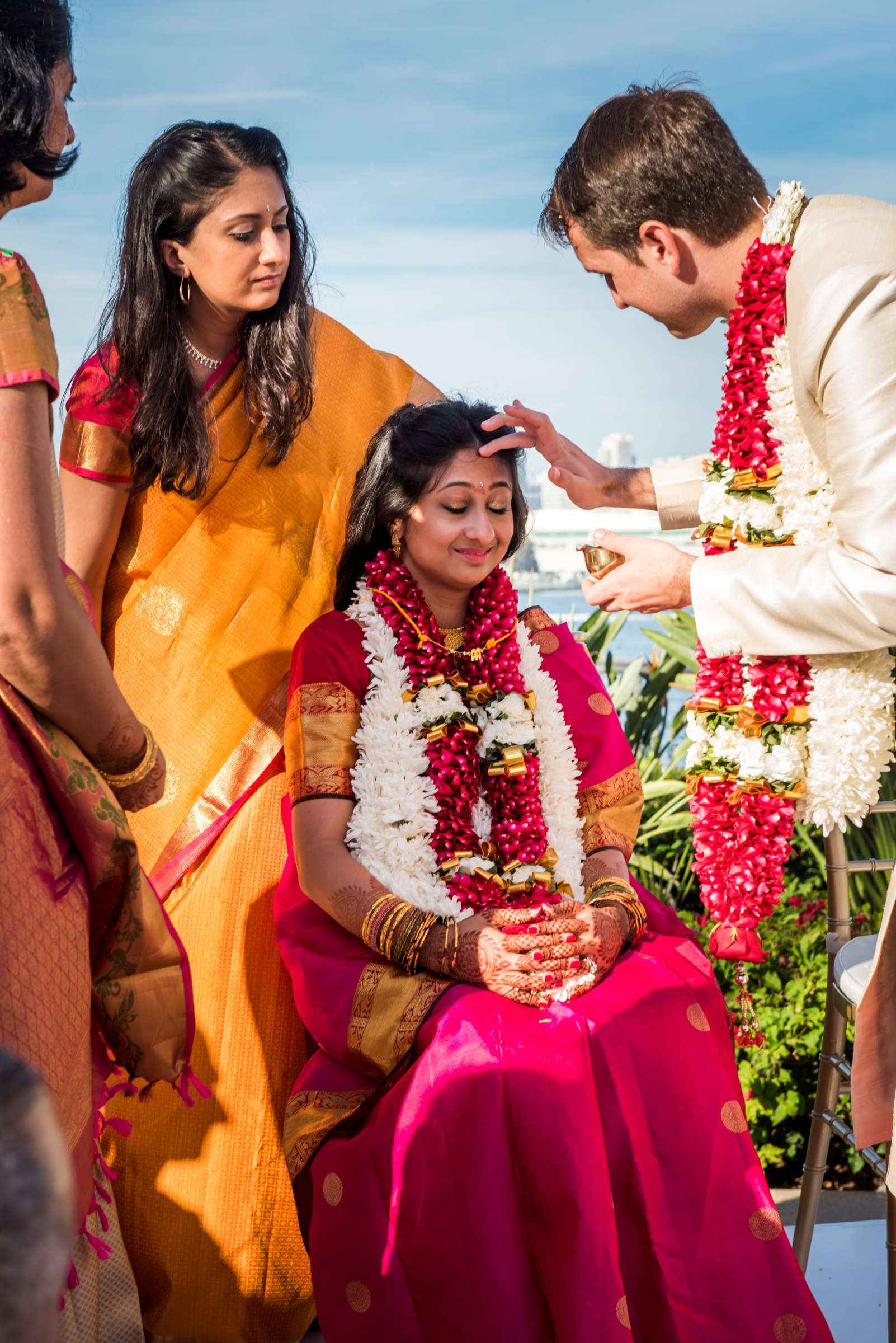 Ceremony at Coronado Island Marriott Resort & Spa Wedding coordinated by Sweet Love Designs, Shweta and Jb Wedding Photo #78 by True Photography