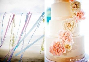 San Diego Wedding Photography: Beach Wedding cake and wedding details