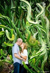 San Diego Wedding Photography: Engagement Photo Shoot in the cactus garden at Balboa Park in San Diego