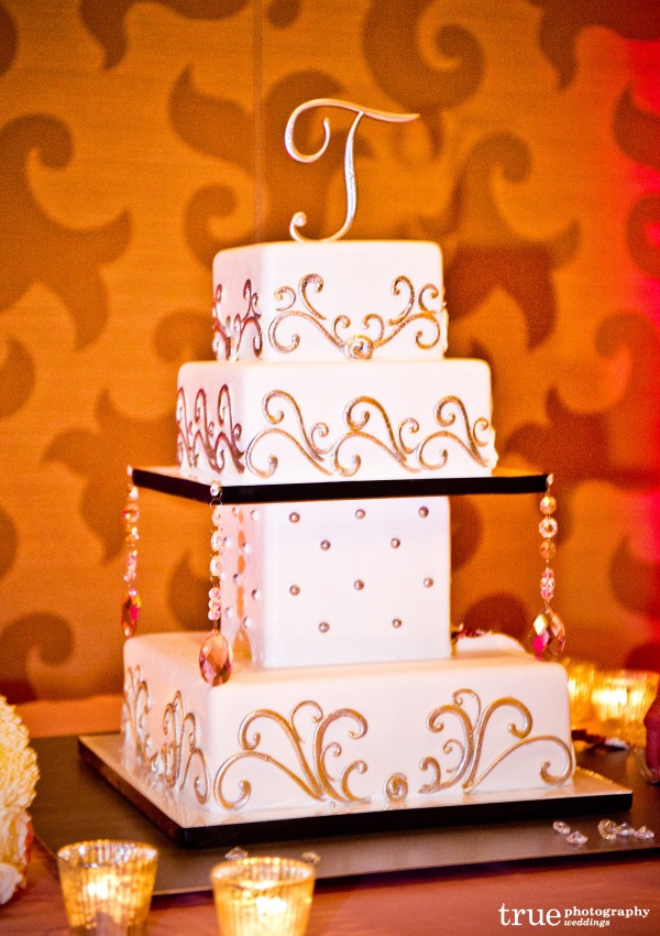 Modern wedding cakes by Sweet Cheeks Baking Co. in San Diego 