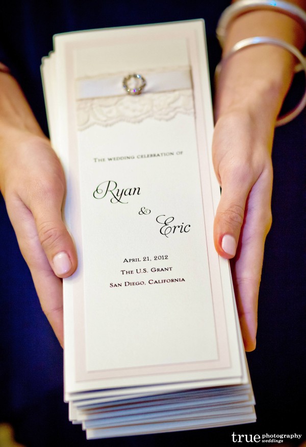  Lace Wedding Programs by Lavender Paperie