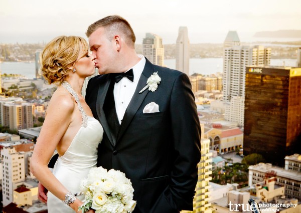 Wedding Ceremony at UNiversity Club Atop Symphony Towers in Downtown San Diego 