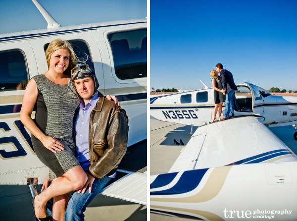 San-Diego-Engagement-Shoot-with-an-airplane