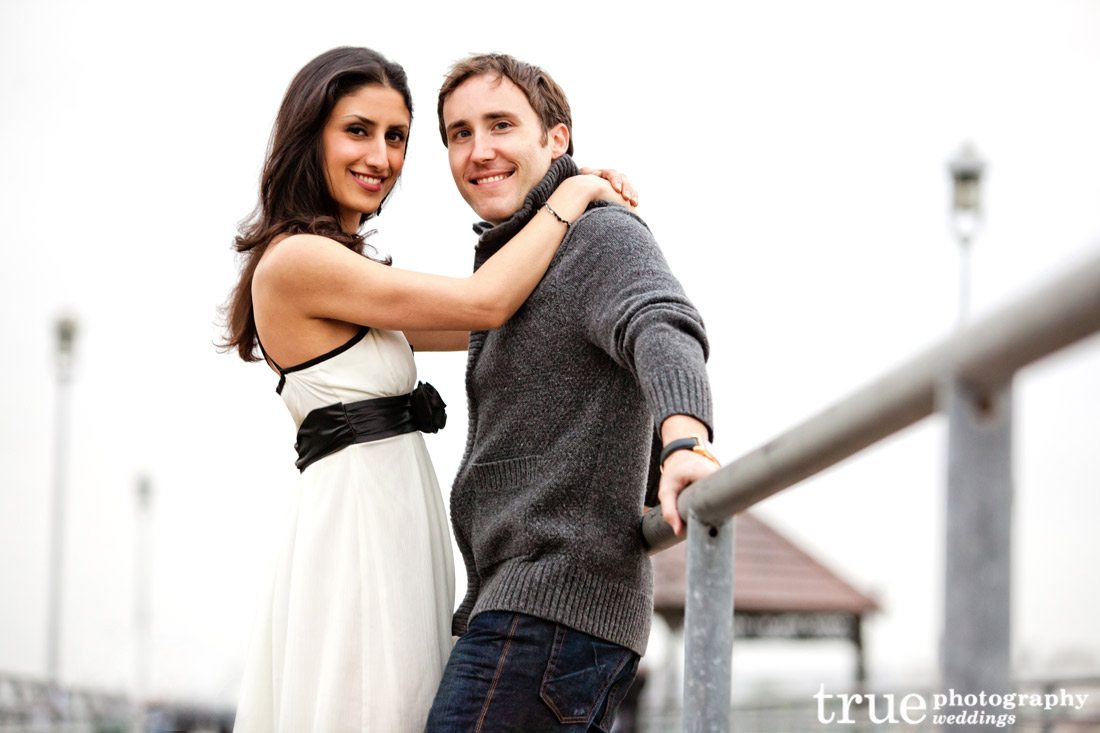 San-Diego-engagement-photo-shoot-with-downtown-background-