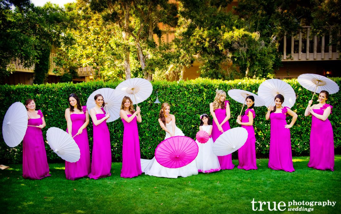 Pink-bridesmaids-dress