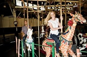 Balboa Park Carousel engagement