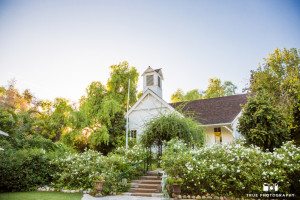 Scenic photo of vintage schoolhouse at Green Gables Wedding Estate