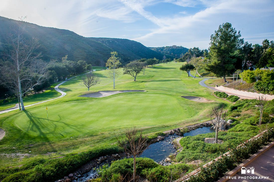 Golf course at Vista Valley Country Club wedding