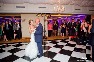 Bride and Groom share first dance at La Valencia Hotel