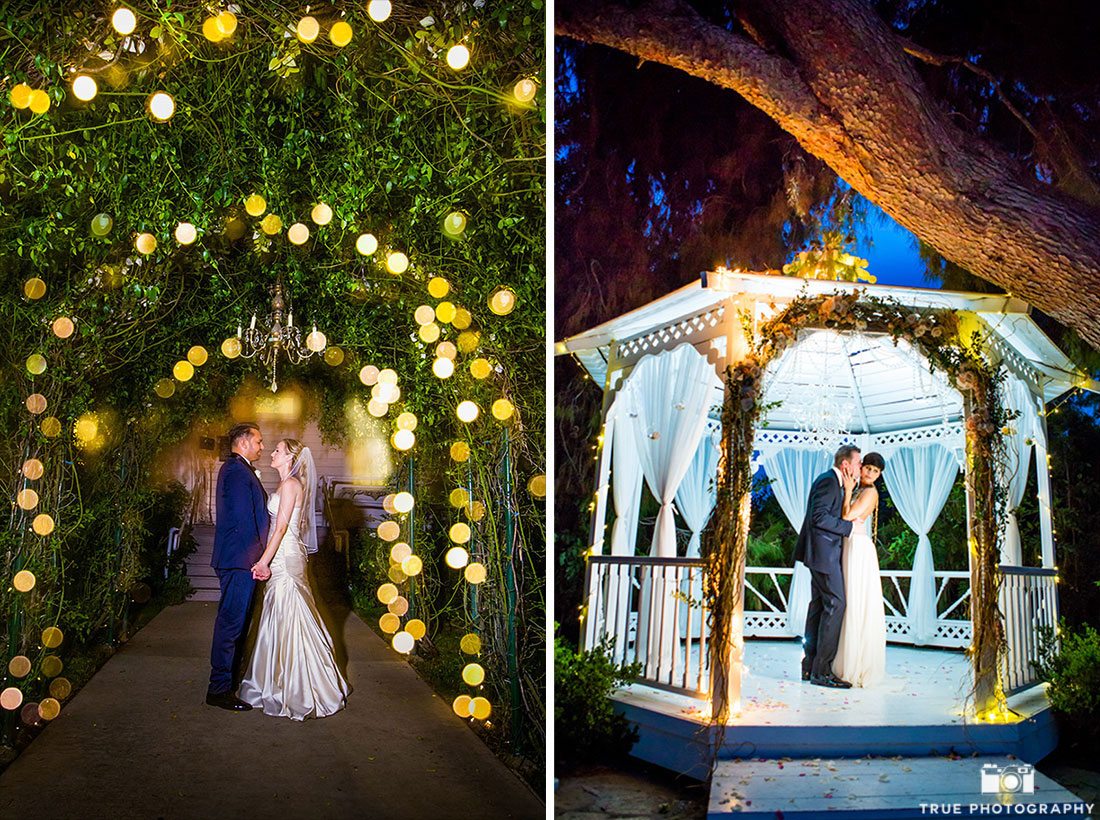 Creative night photos of couples using dramatic light