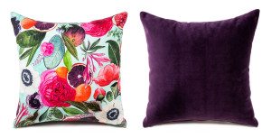 Product shot of floral boutique pillow on arelor.om