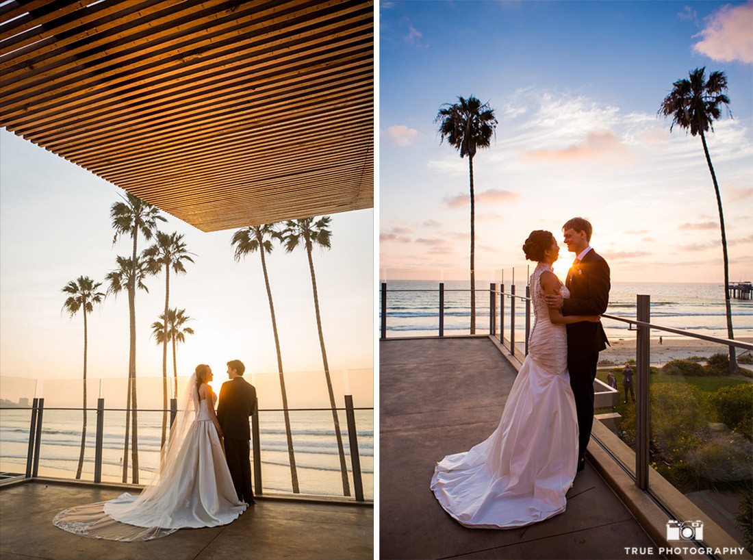 Bride and Groom sunset portraits