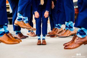 Groom and groomsmen's shoes and socks