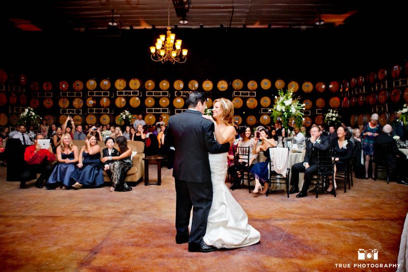 Couple's First Dance at Leoness Cellars