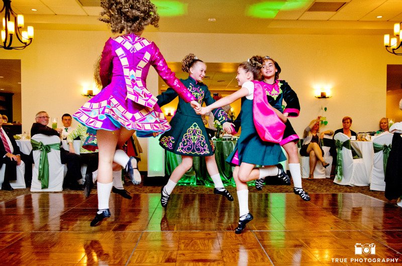 Irish Dancers at San Diego Wedding