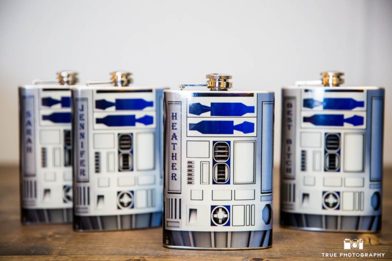 Star Wars R2D2 Flasks for Bridesmaids