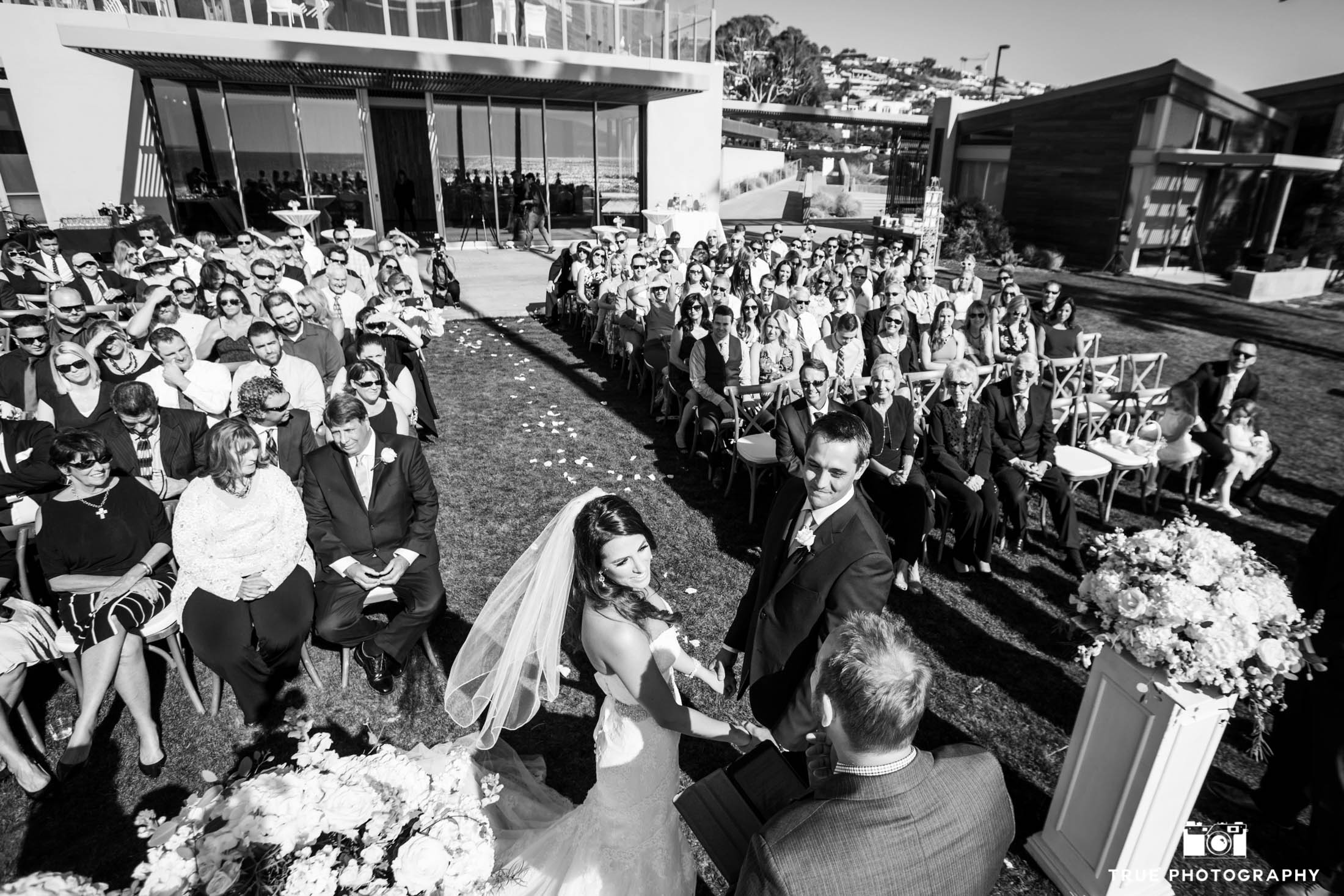 Cool photo angle for ceremony