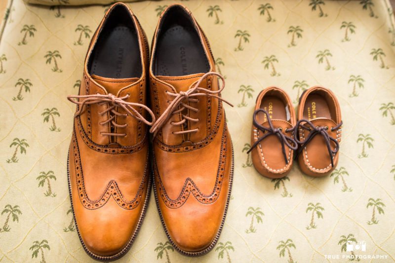 Matching Coleman's dress shoes for Groom and Son