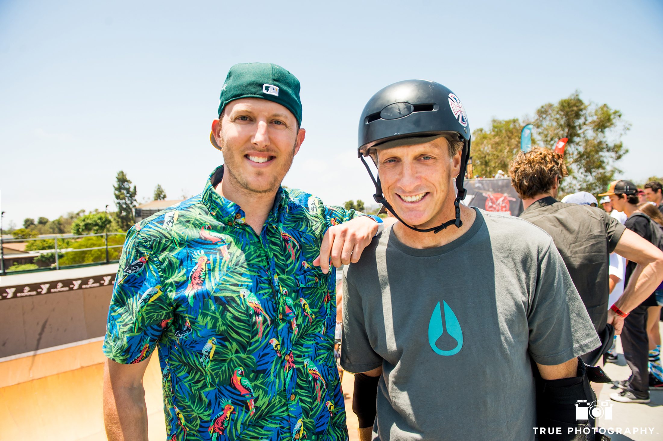 Tony Hawk Aaron Feldman at Clash at Clairemont 2016 Grind For Life Event