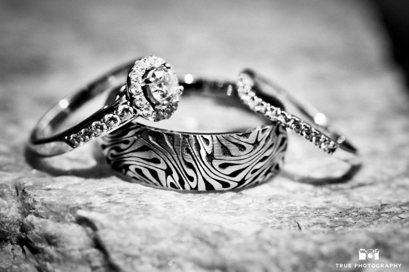 Creative Contoured Rings and Custom patterned Wedding Band