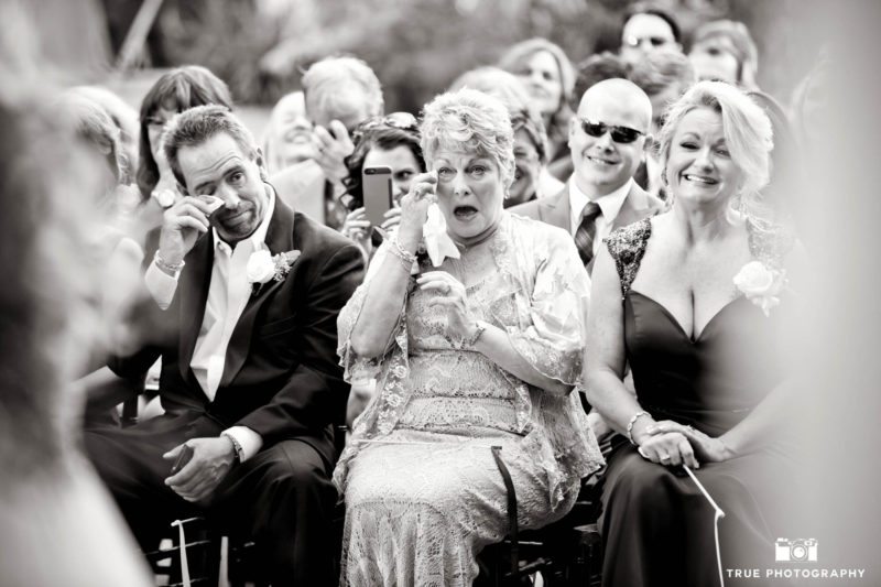 Wedding guests tear up during touching ceremony