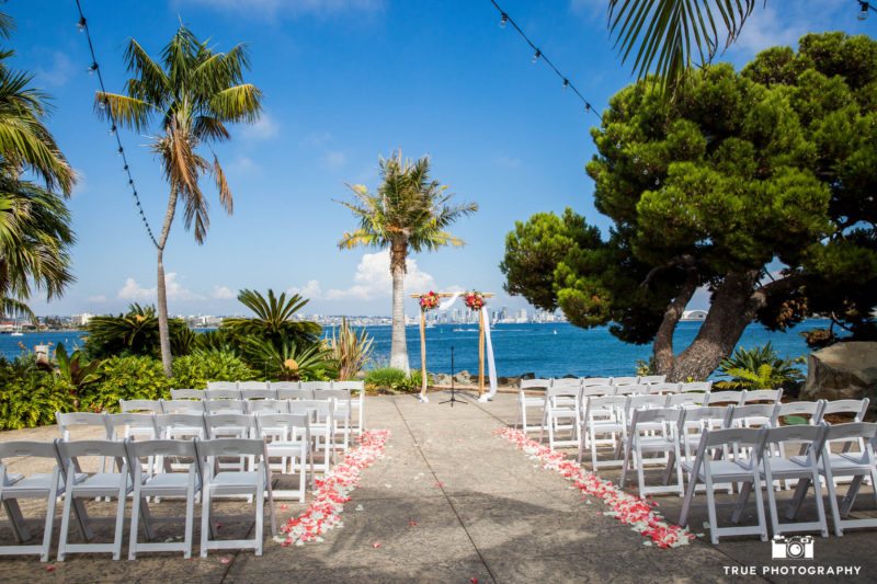 tropical wedding ceremony site