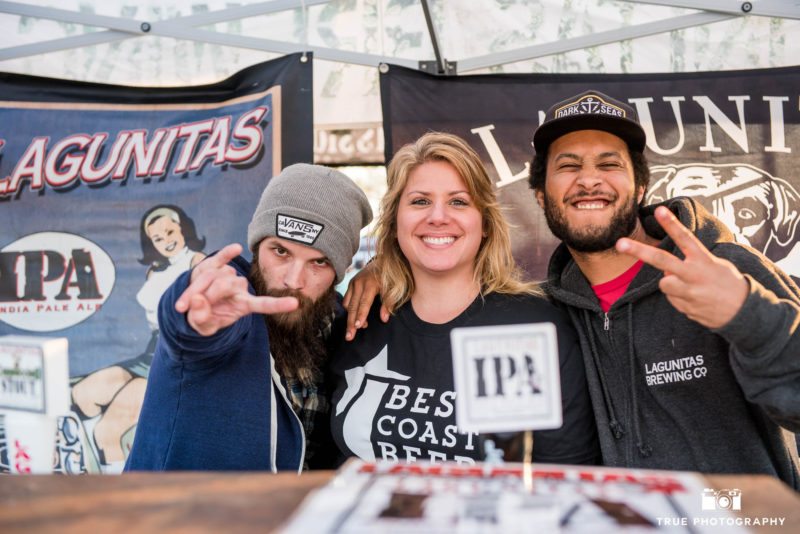 Brewers from Lagunitas Brewing Company pose for fun group photo during Best Coast Beer Fest