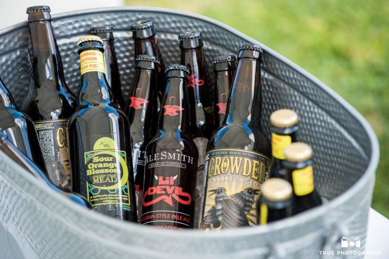 Cooler filled with west coast craft beers during Best Coast Beer Fest