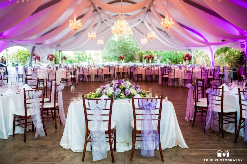 The Arbor Terrace reception tent at the Grand Tradition