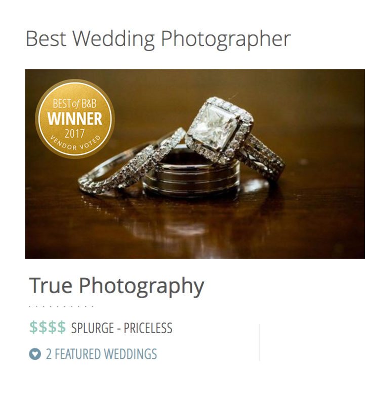 Best Wedding Photographer Award for 2017