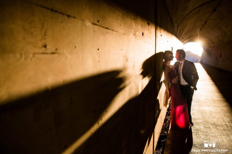 Tunnel engagement photo in San Francisco