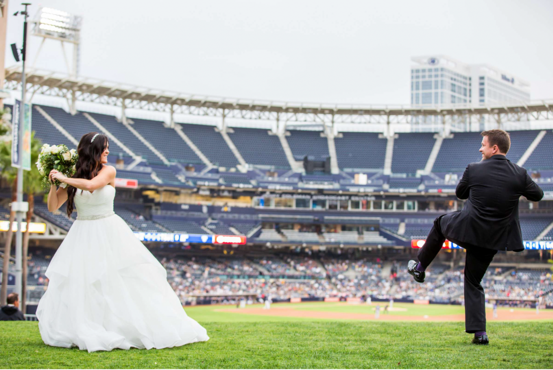 Petco Park wedding photo shoot photographed by True Photography