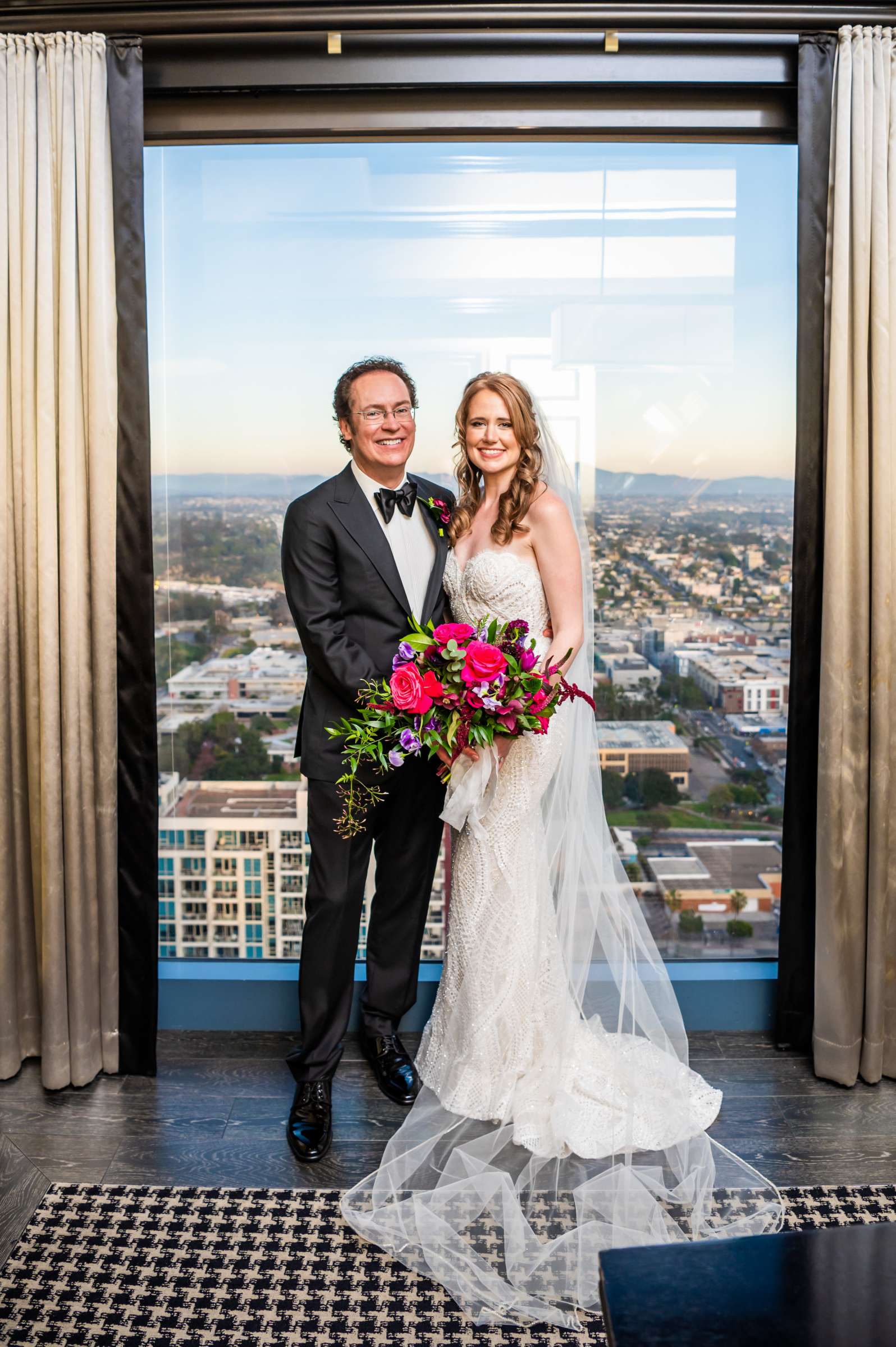 The University Club Atop Symphony Towers Wedding coordinated by Events Inspired SD, Sarah and Joseph Wedding Photo #14 by True Photography