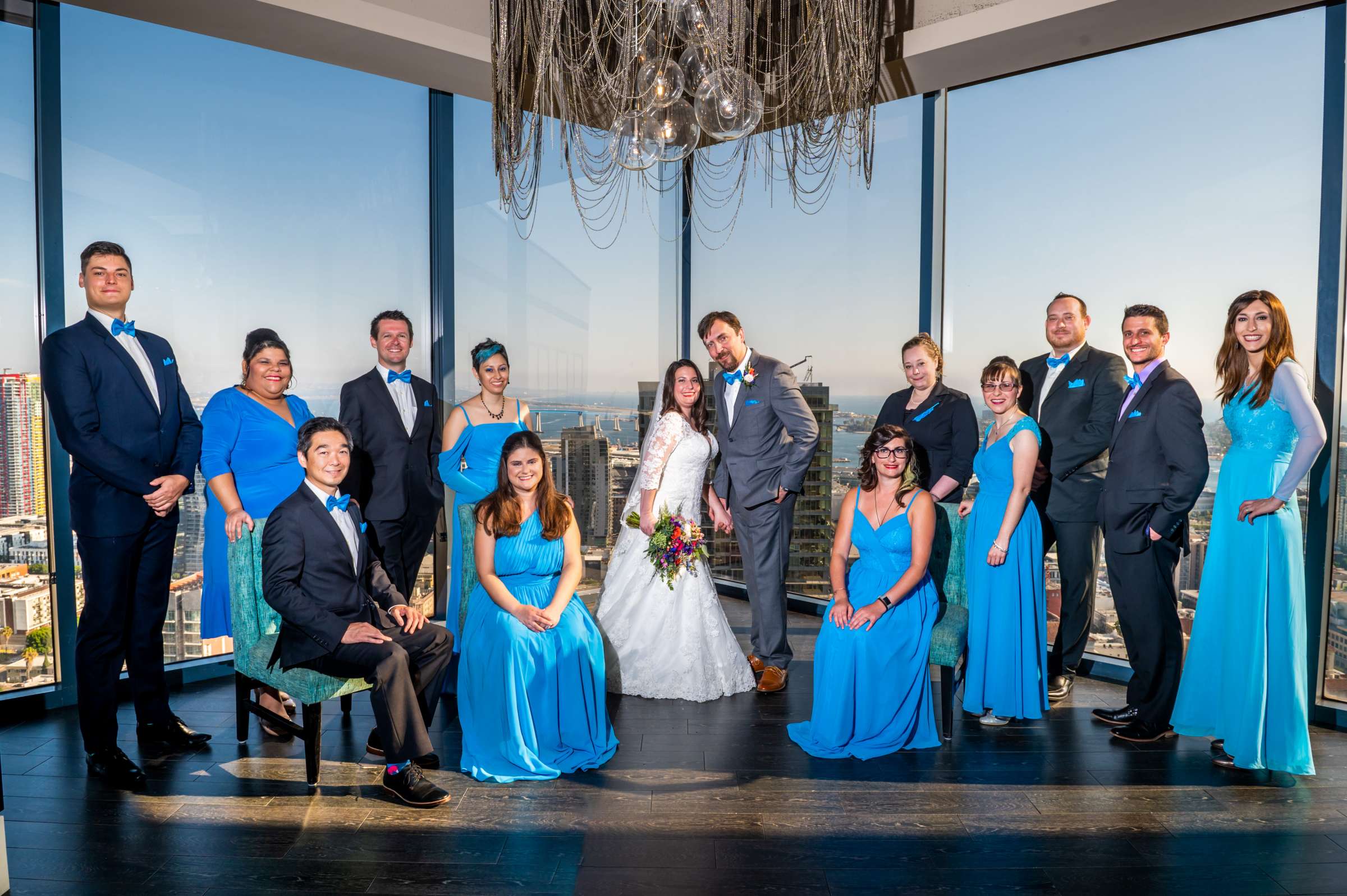 The University Club Atop Symphony Towers Wedding coordinated by Events Inspired SD, Sarah and Andreas Wedding Photo #54 by True Photography