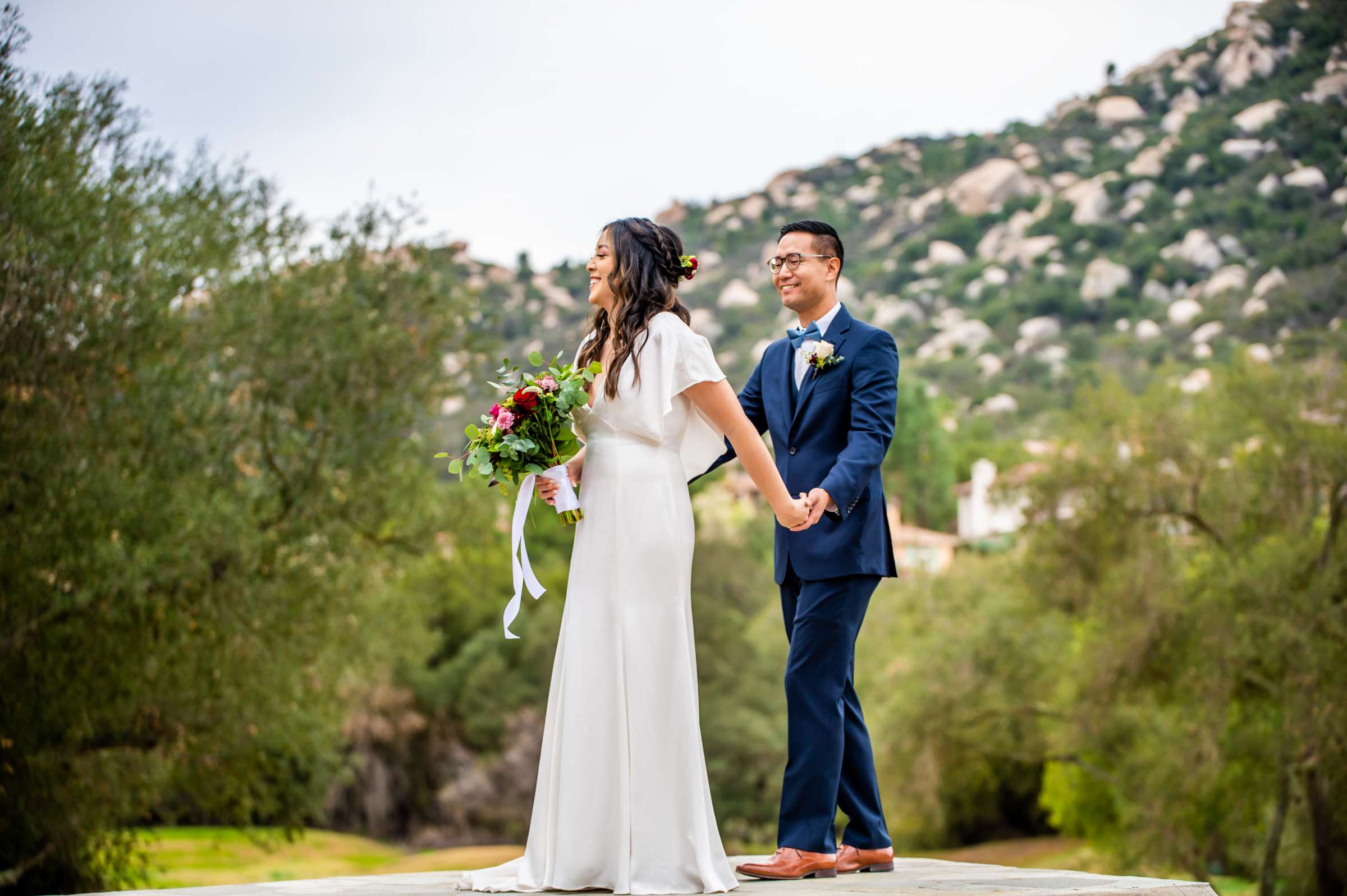 Mt Woodson Castle Wedding coordinated by Personal Touch Dining, Rebecca and Philip Wedding Photo #28 by True Photography