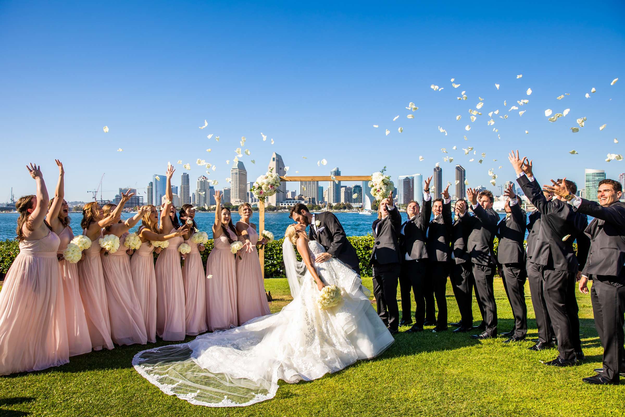 The University Club Atop Symphony Towers Wedding coordinated by Paper Jewels Events, Katelin and Rj Wedding Photo #14 by True Photography