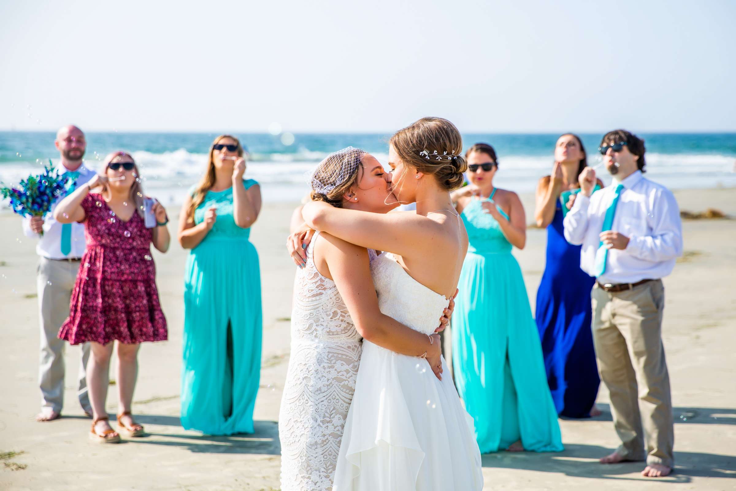 La Jolla Shores Hotel Wedding, Sarah and Kacey Wedding Photo #77 by True Photography