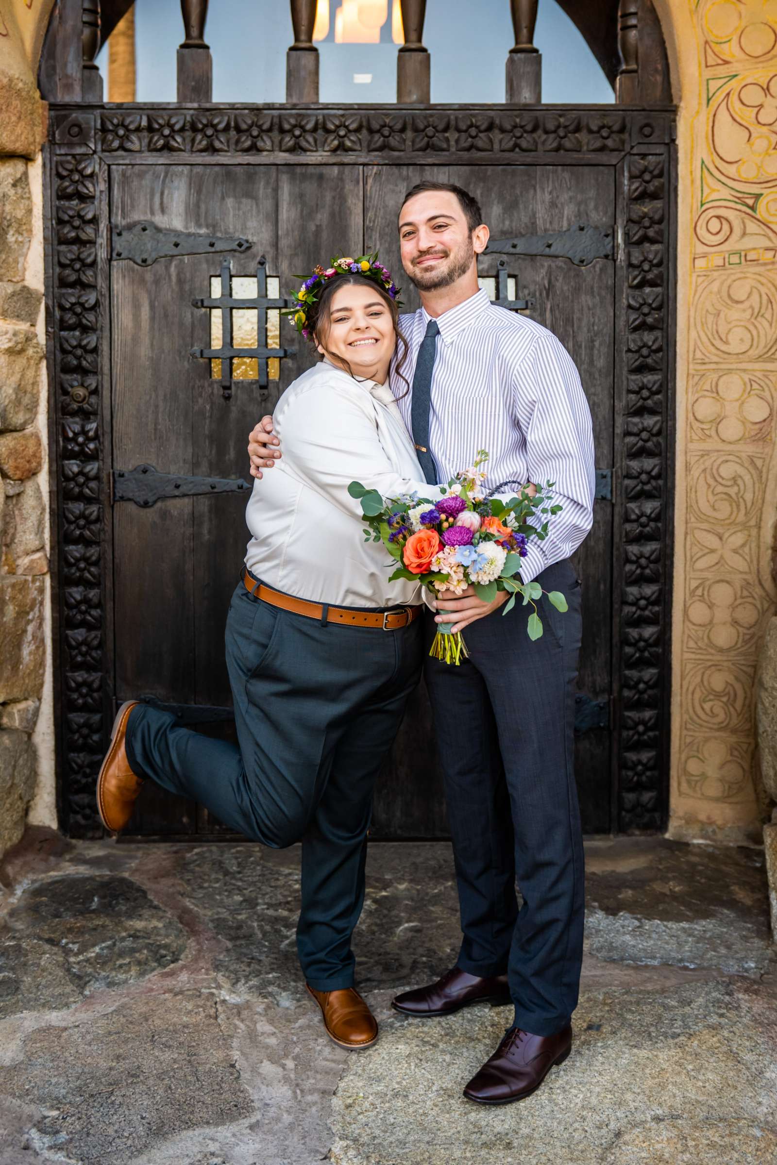 Mt Woodson Castle Wedding coordinated by Personal Touch Dining, Courtney and Aly Wedding Photo #54 by True Photography