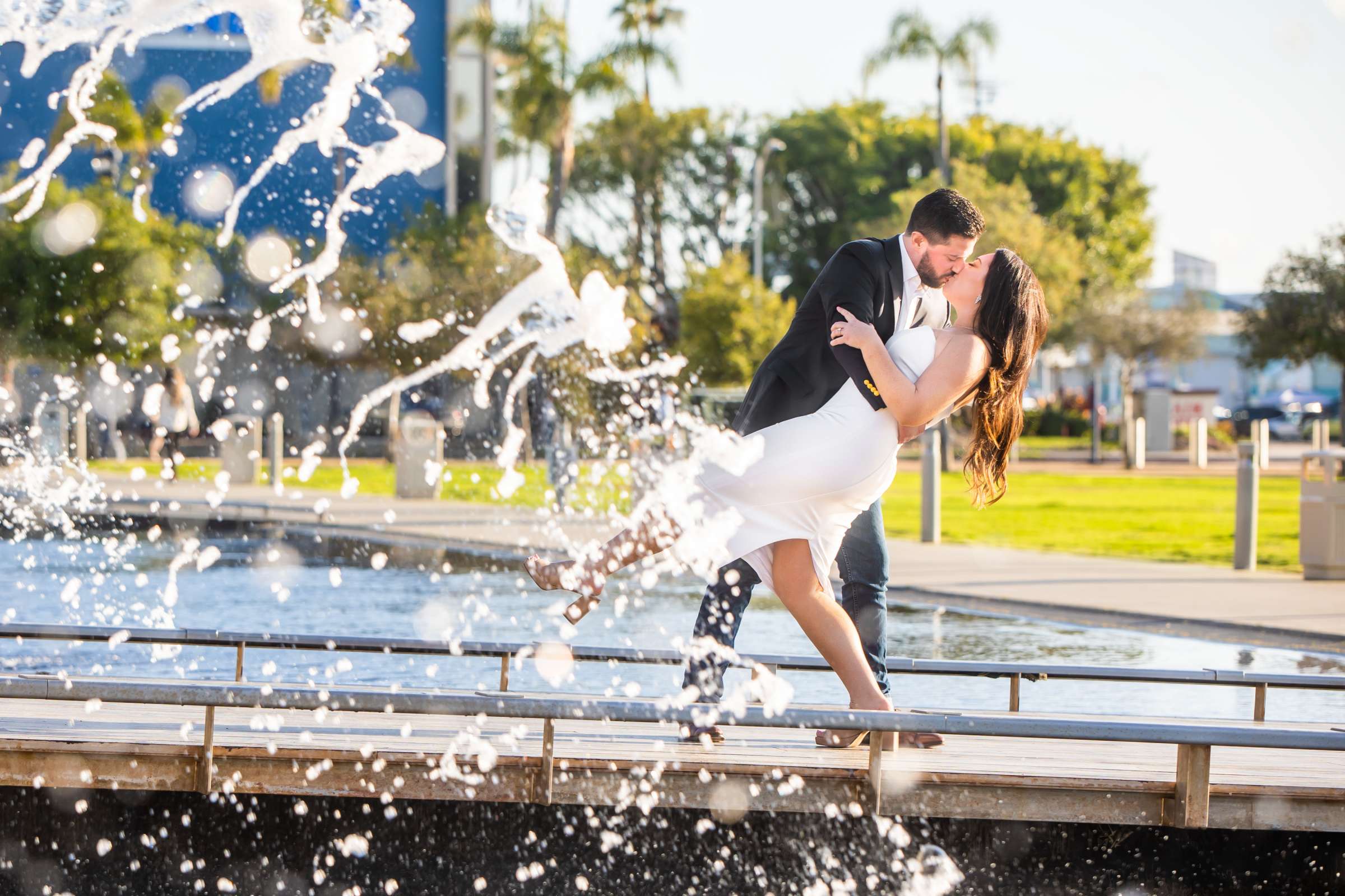 Engagement coordinated by San Diego Event Planning Catering, Katie and Ian Engagement Photo #1 by True Photography