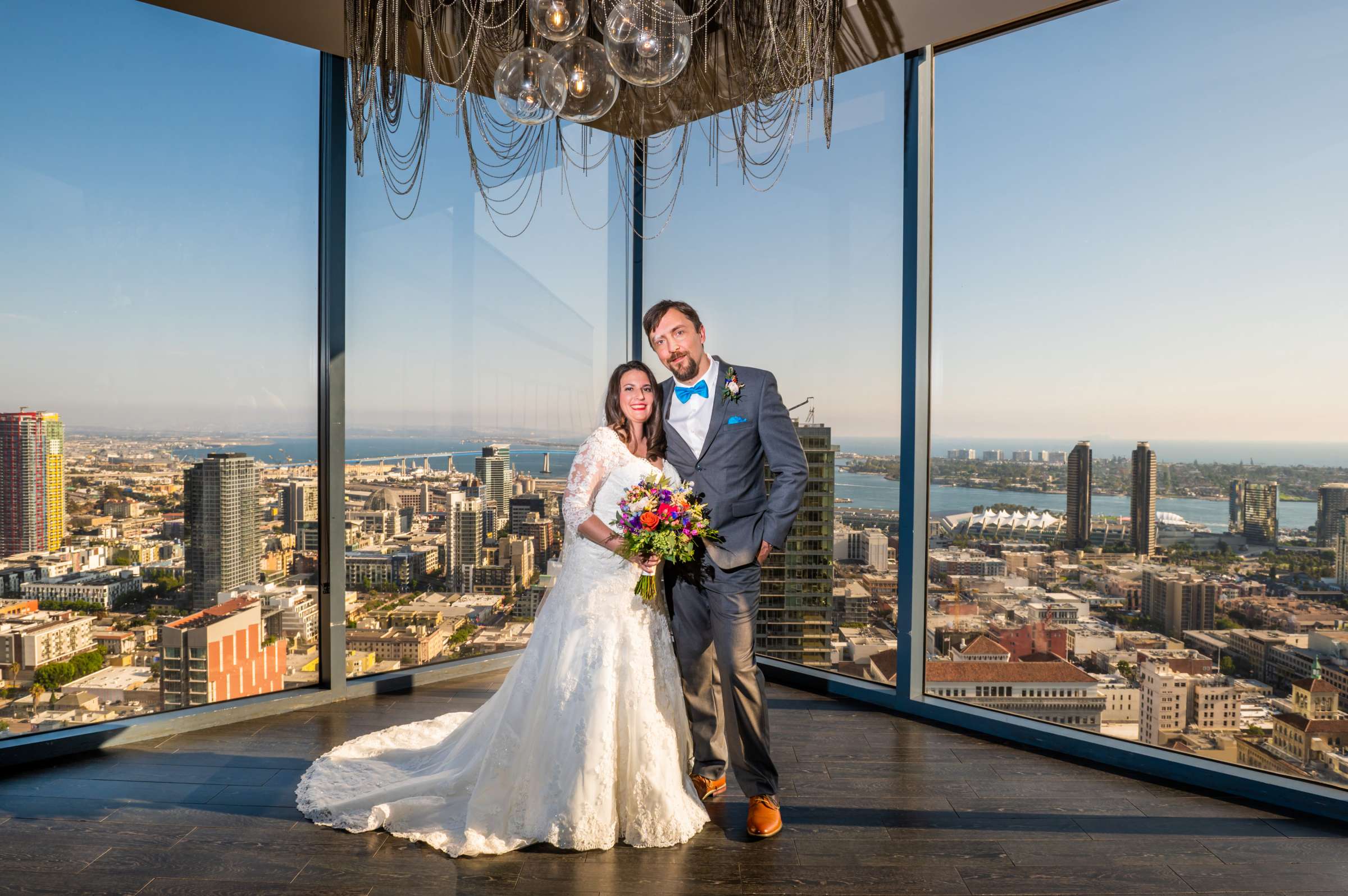 The University Club Atop Symphony Towers Wedding coordinated by Events Inspired SD, Sarah and Andreas Wedding Photo #55 by True Photography