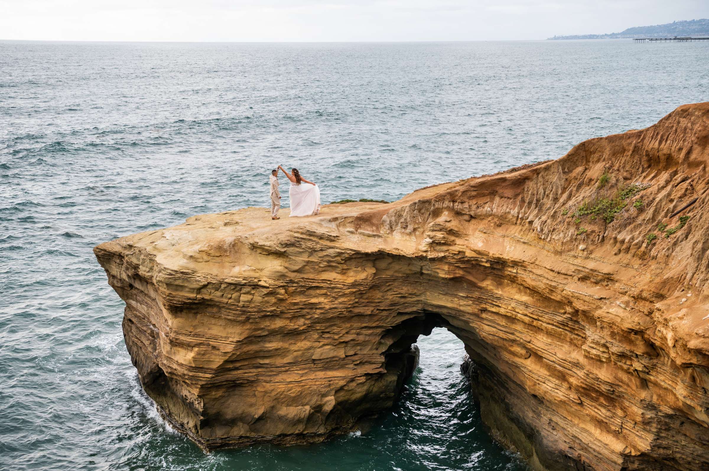 Sunset Cliffs Wedding coordinated by OhMissy Events, Victoria and Vanderson Wedding Photo #3 by True Photography