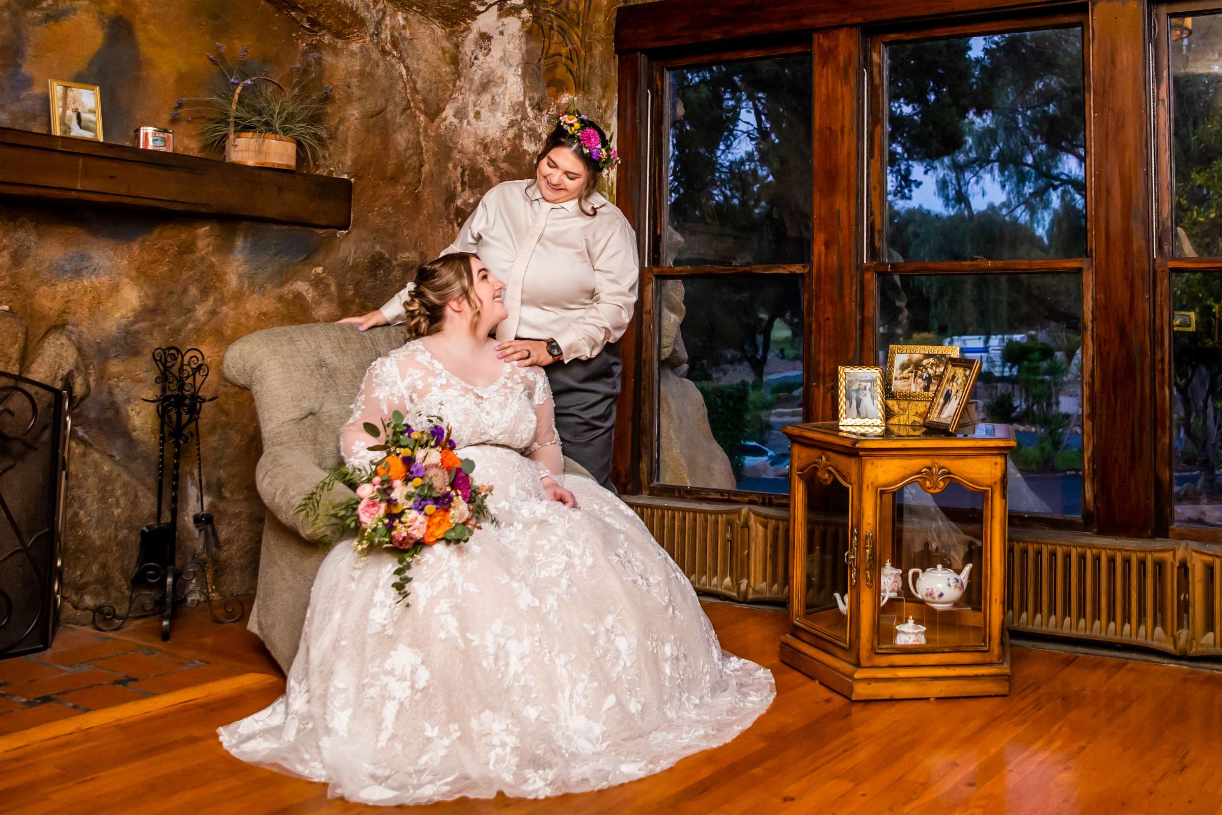 Mt Woodson Castle Wedding coordinated by Personal Touch Dining, Courtney and Aly Wedding Photo #3 by True Photography