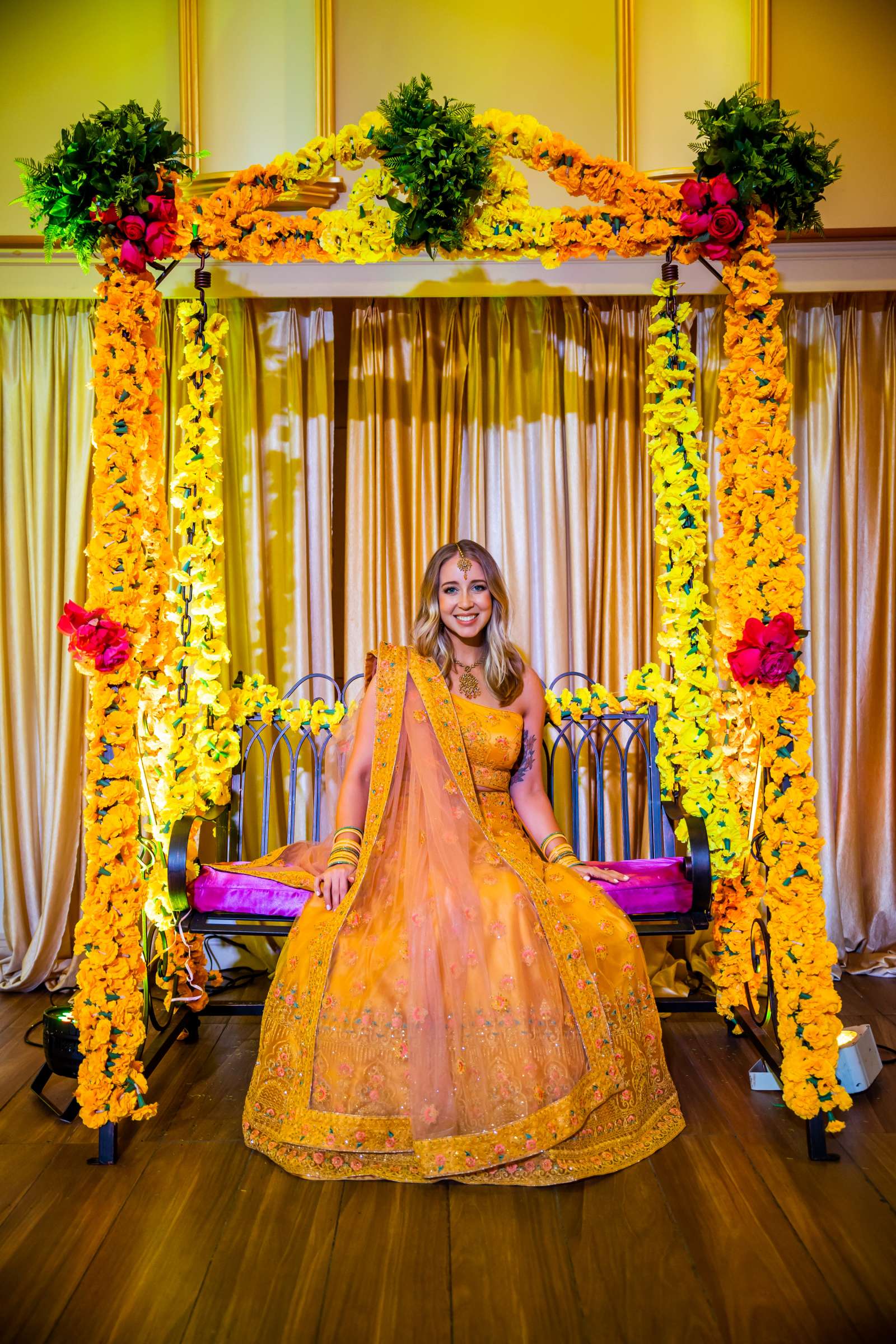 Carmel Mountain Ranch Event coordinated by First Comes Love Weddings & Events, Megan and Ravi Mehndi Event Photo #18 by True Photography
