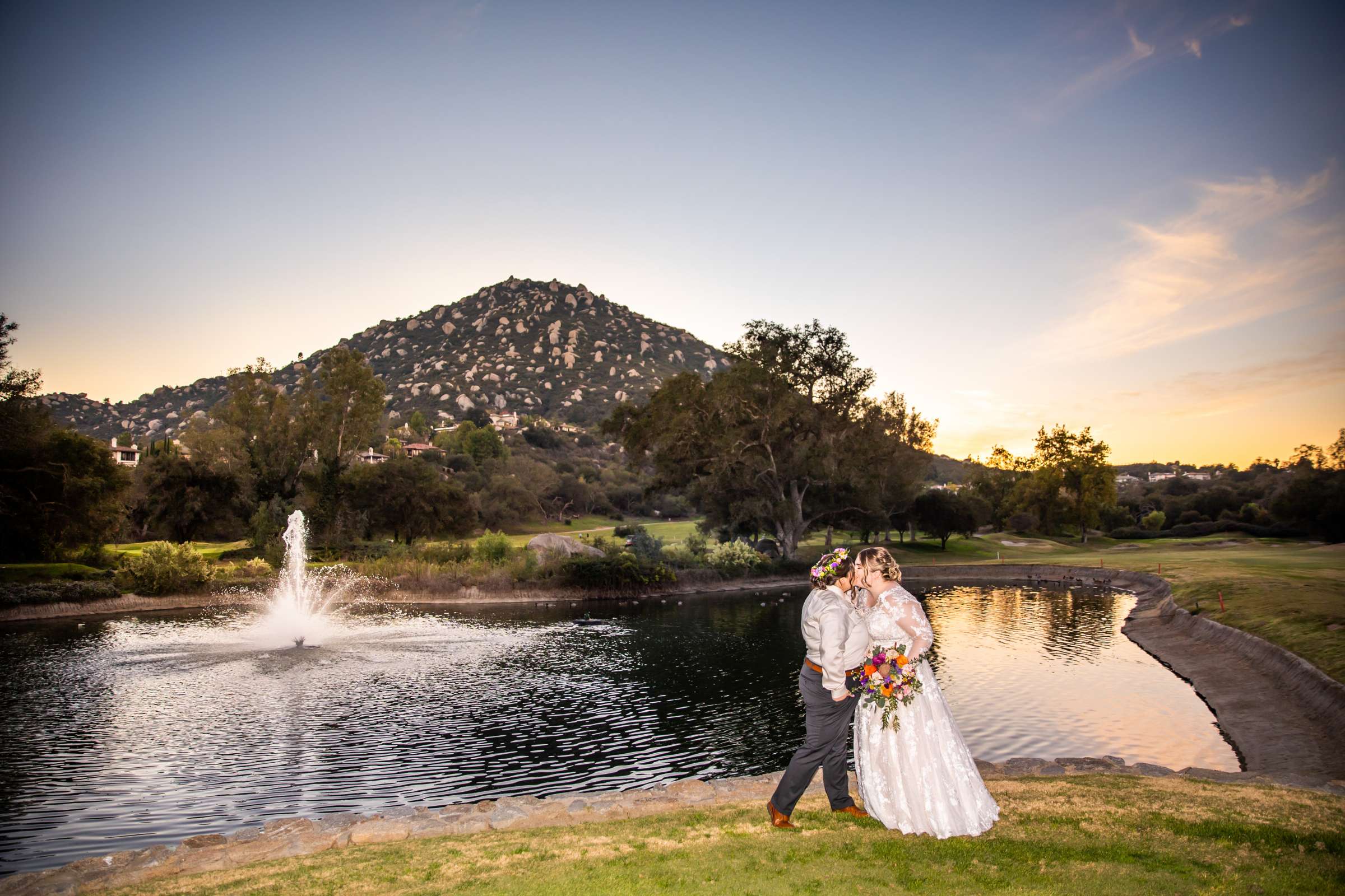 Mt Woodson Castle Wedding coordinated by Personal Touch Dining, Courtney and Aly Wedding Photo #131 by True Photography